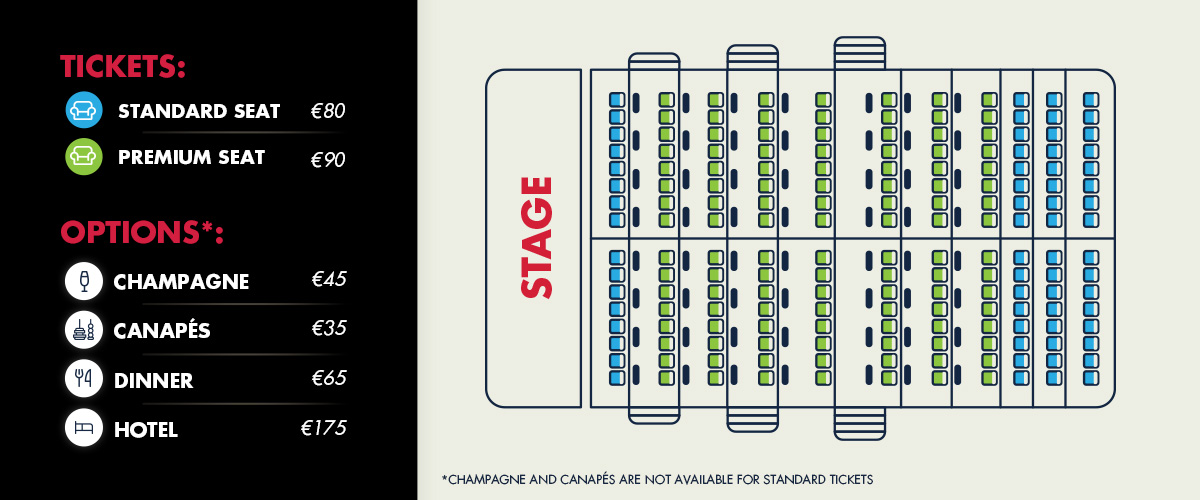 Seating plan - Crazy Horse - Circus Casino Resort Namur