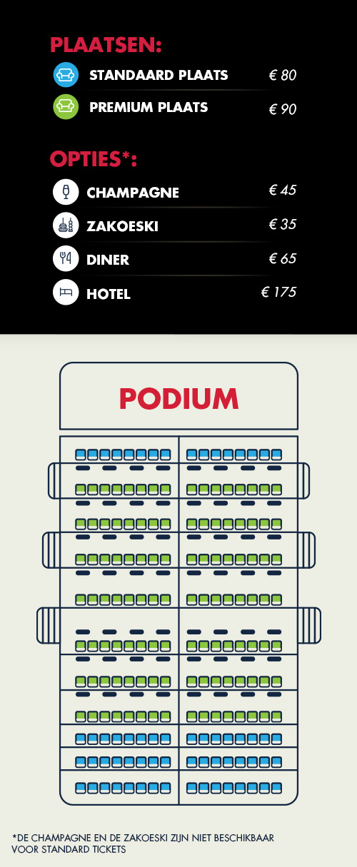 Plattegrond van zitplaatsen - Crazy Horse - Circus Casino Resort Namur