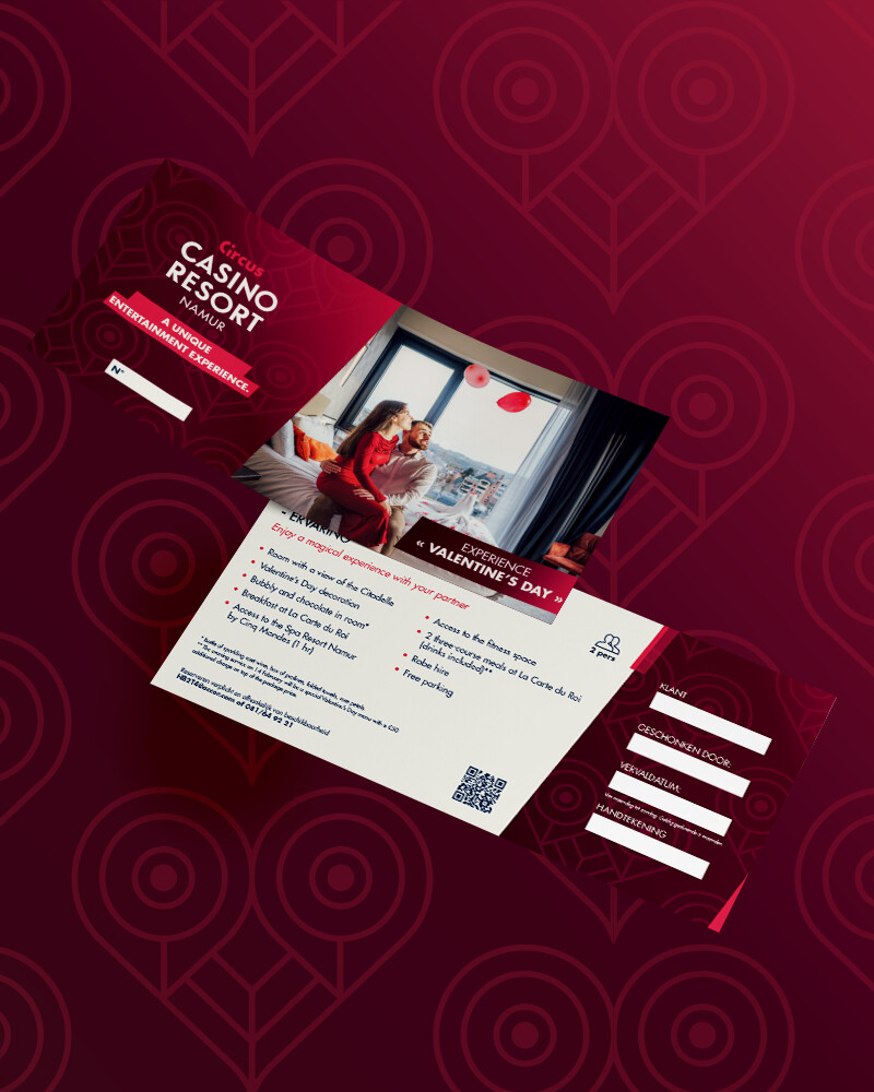 Package Saint-Valentin au Circus Casino Resort Namur